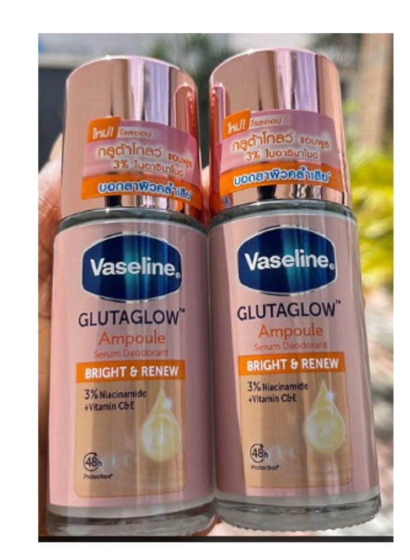 Vaseline GlutaGlow Ampoule Deodorant Bright & Renew  50mlx2