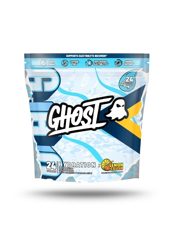 GHOST Hydration Powder – Lemon Crush Flavor – 40 Servings - Image 1