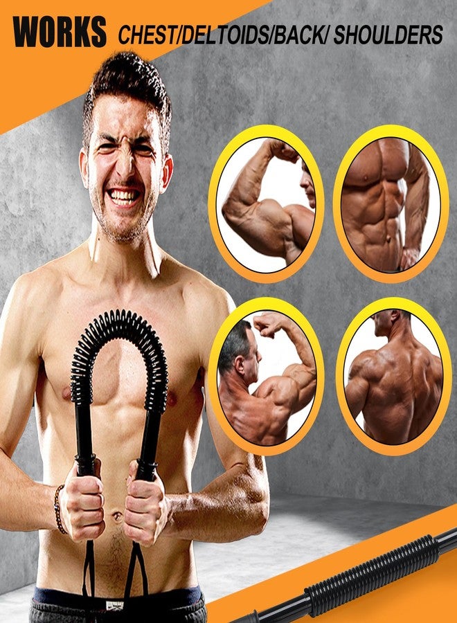 CALCHELE Power Twister Bar - Upper Body Exercise for Chest arm Workout Equipment, Strengthening Your Chest Workout, Shoulders,Biceps, Arms, Forearm Strengthener 20-66 LBS - Image 3