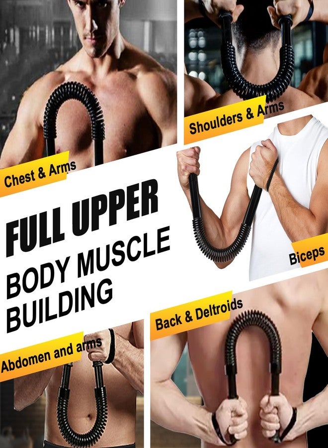 CALCHELE Power Twister Bar - Upper Body Exercise for Chest arm Workout Equipment, Strengthening Your Chest Workout, Shoulders,Biceps, Arms, Forearm Strengthener 20-66 LBS - Image 2
