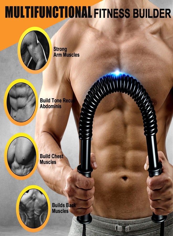 CALCHELE Power Twister Bar - Upper Body Exercise for Chest arm Workout Equipment, Strengthening Your Chest Workout, Shoulders,Biceps, Arms, Forearm Strengthener 20-66 LBS - Image 4