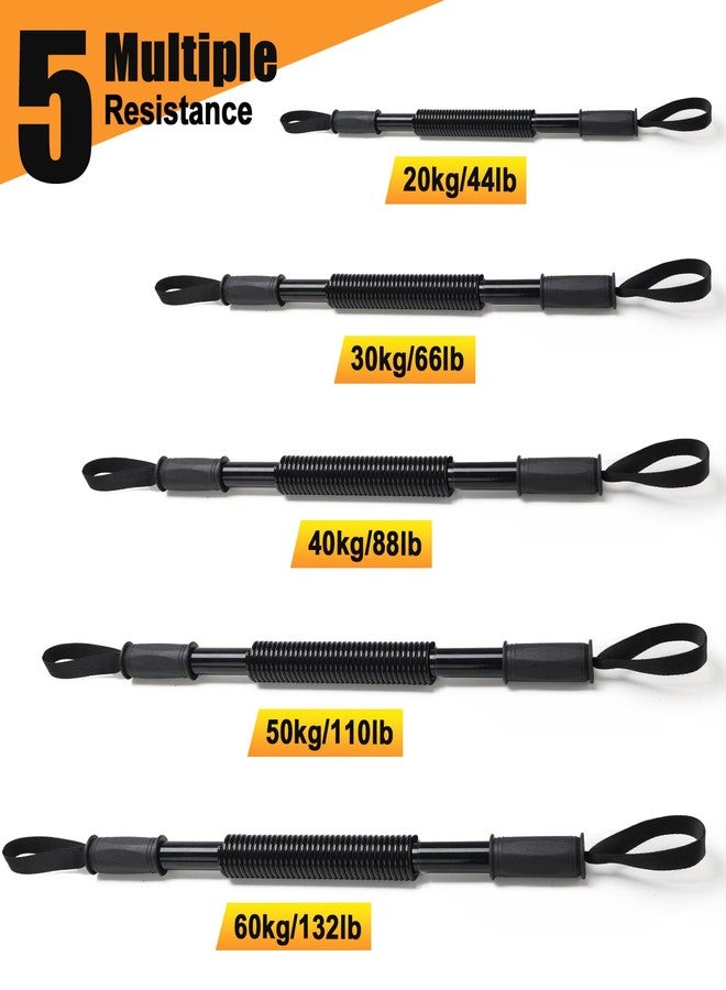 CALCHELE Power Twister Bar - Upper Body Exercise for Chest arm Workout Equipment, Strengthening Your Chest Workout, Shoulders,Biceps, Arms, Forearm Strengthener 20-66 LBS - Image 5