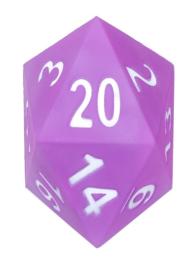 KESS Giant D20 Foam Dice: Oversized 20-Sided Dice for RPG and Collectors - 6 Vibrant Colors, Perfect for Outdoor Fun in Backyard, Pool, Beach. Ages 6+ (Purple) - Image 1