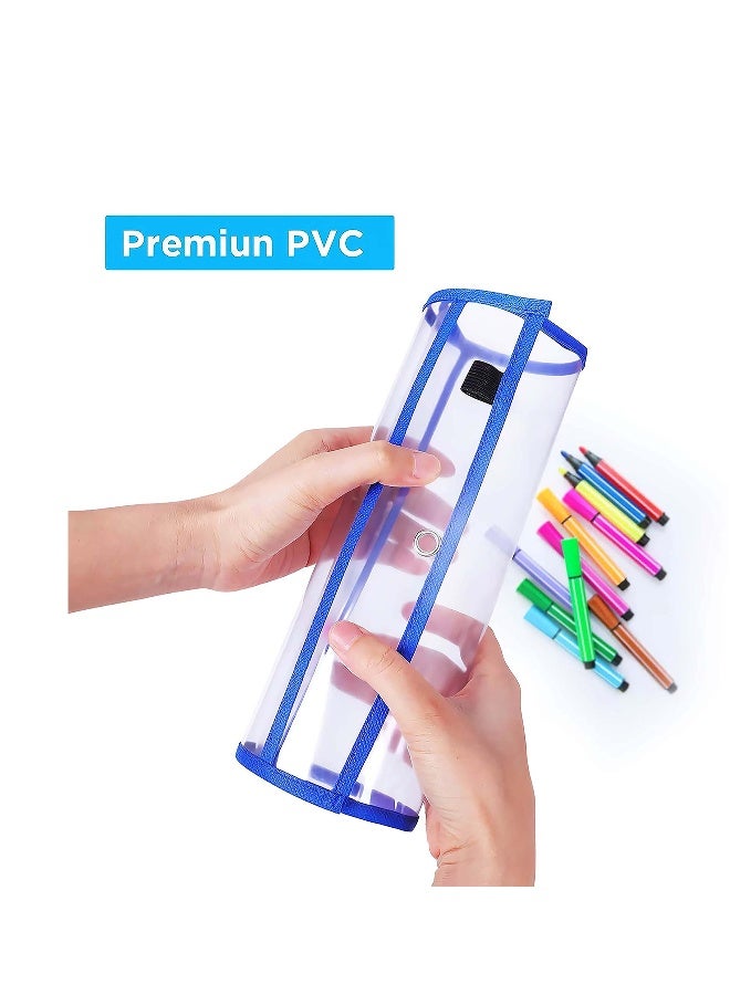 Generic Dry-Erase Pockets, Clear Reusable Plastic Sleeves Assorted Colors Special Design Waterproof Pocket for Classroom, School, Office, Home for Teachers, Students, Home, Offices and More  - Image 2