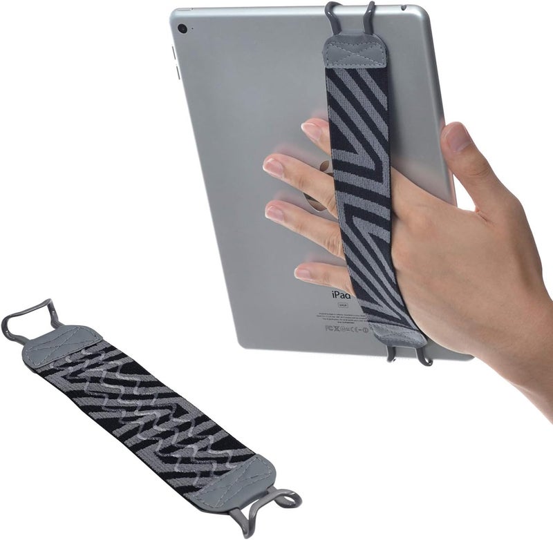TFY Security Hand Strap Holder with Silicon for Tablets Compatible with iPad Pro 97 Inch Pro 11 Inch iPad 9th Gen iPad Mini 6 iPad Air 5 Samsung Galaxy Tab  Note and More Gray ONE Piece - Image 1