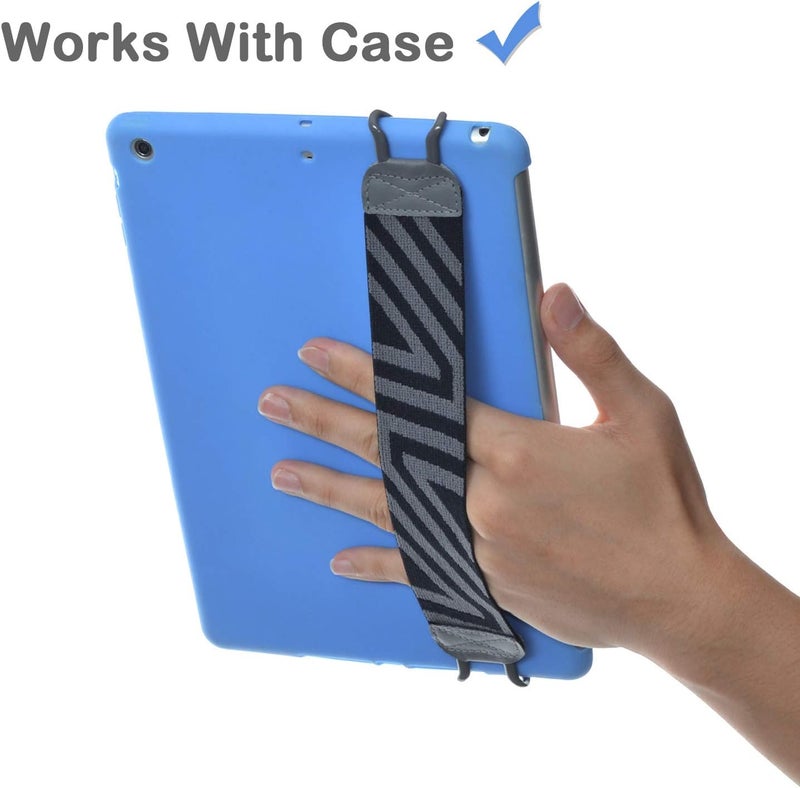 TFY Security Hand Strap Holder with Silicon for Tablets Compatible with iPad Pro 97 Inch Pro 11 Inch iPad 9th Gen iPad Mini 6 iPad Air 5 Samsung Galaxy Tab  Note and More Gray ONE Piece - Image 4