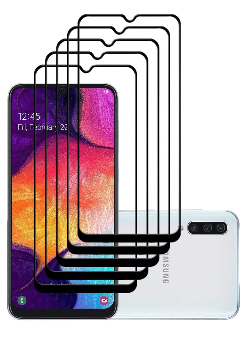 ACLIX 5 Pieces Antistatic ESD Dustproof Premium Quality High Definition Tempered Glass Screen Protector Designed For Samsung Galaxy A50 - Image 1