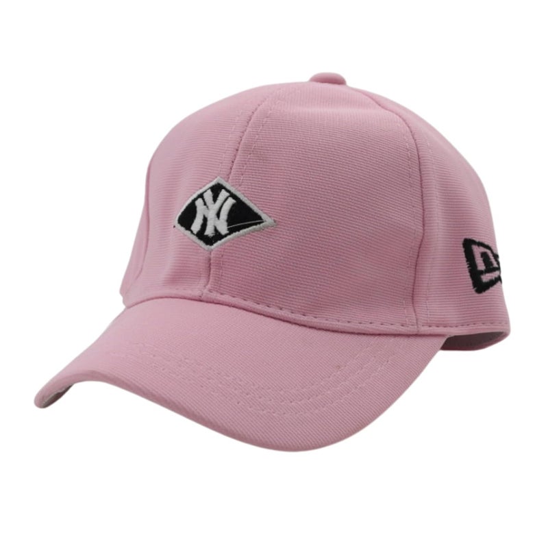 JAMONT Kids Baseball Cap, NY Design, Adjustable Black Cotton Cap, Unisex Summer Sports Hat - Image 1