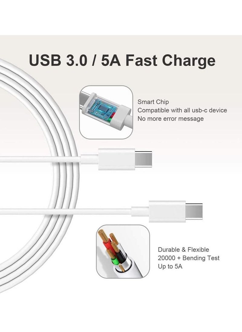 Eworld - 87W USB Type-C PD Adapter Fast Charger Cable Compatible with Apple Macbook Pro 13 - Image 1