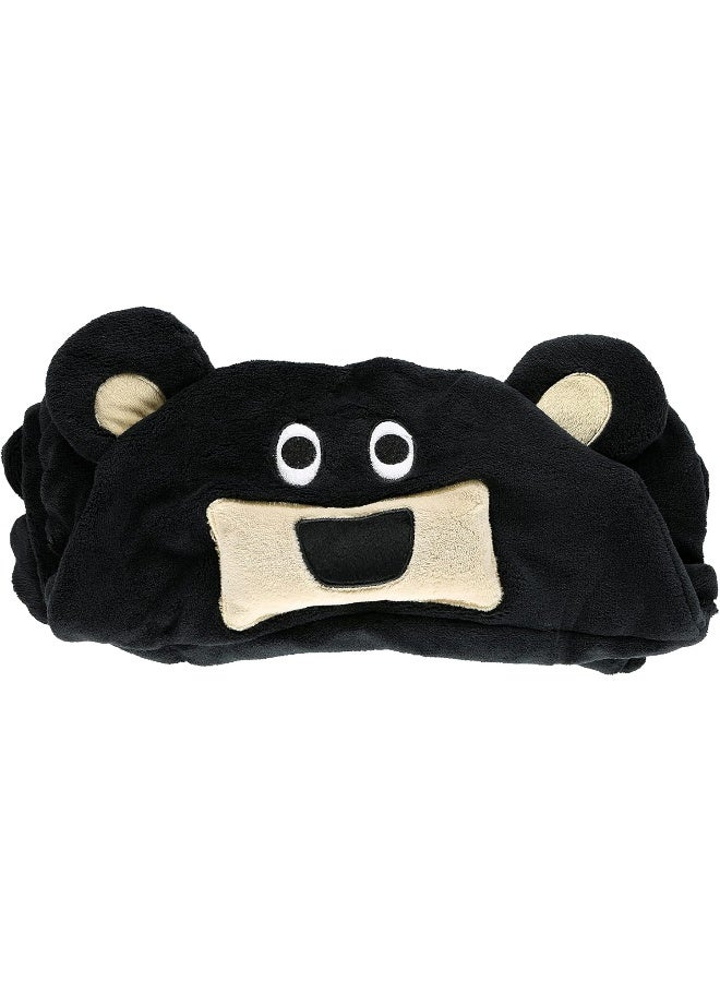 Lazy One Lazy One Animal Blanket Hoodie for Kids, Hooded Blanket, Wearable Kids' Blanket, Soft, Cozy Fleece Hoodie (Bear Blanket) - Image 2