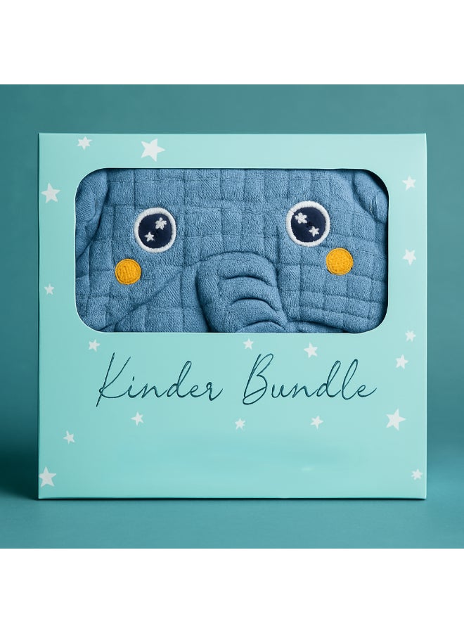 كايندر فالي منشفة على شكل عباءة بغطاء للرأس - فيل - Image 2