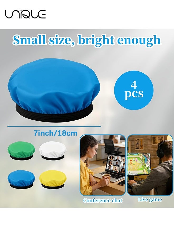 Unique 4Pcs Light Diffuser - 7"/18cm Soft Diffuser Lamp Cover - White Yellow Blue Green Lamp Shade Diffuser for Studio Strobe Reflectors, Video Shooting - Image 2
