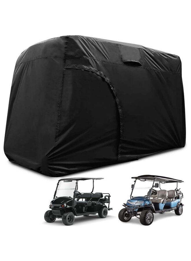 Golf Cart Cover 2/4/6 Passenger, Water-proof Golf Club Car Rain Covers 2/4 Passenger, Outdoor Protective Golf Cart Covers, Golf Cart Enclosure Accessories(245) - Image 1