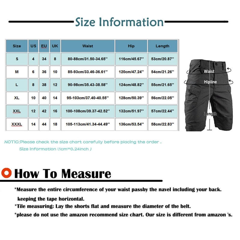 Hiking Shorts: Black XXXL Ripstop Polyester-Cotton Blend - Upgraded Durable Quick-Dry Water Resistant Outdoor Shorts for Men’s Hiking Camping Fishing Casual Outdoor Activities - Image 5