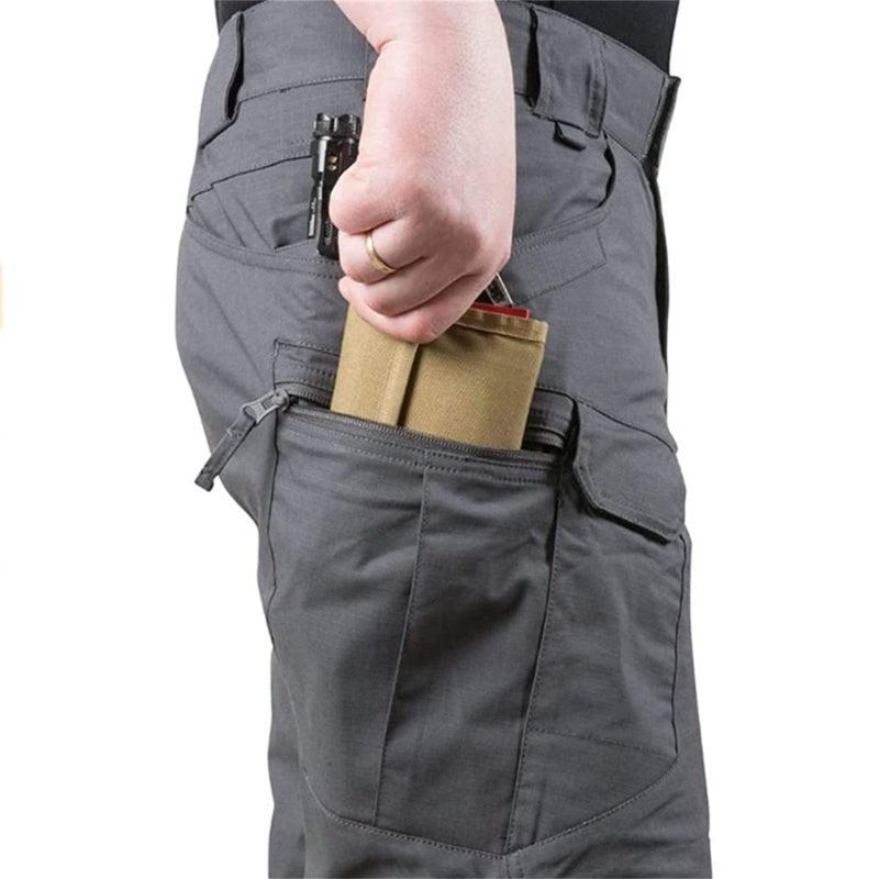Hiking Shorts: Black XXXL Ripstop Polyester-Cotton Blend - Upgraded Durable Quick-Dry Water Resistant Outdoor Shorts for Men’s Hiking Camping Fishing Casual Outdoor Activities - Image 3