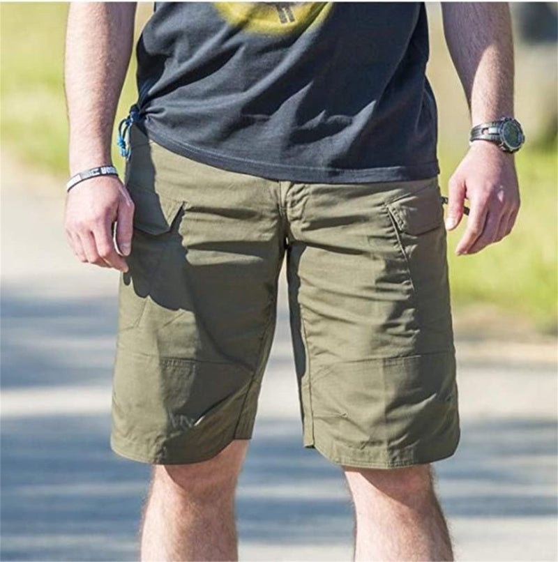 Hiking Shorts: Black XXXL Ripstop Polyester-Cotton Blend - Upgraded Durable Quick-Dry Water Resistant Outdoor Shorts for Men’s Hiking Camping Fishing Casual Outdoor Activities - Image 2