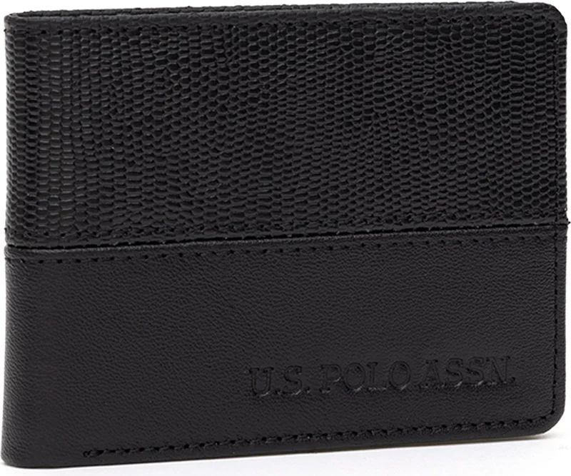 U.S. Polo Assn. Men's Black Wallet 50294890-VR046