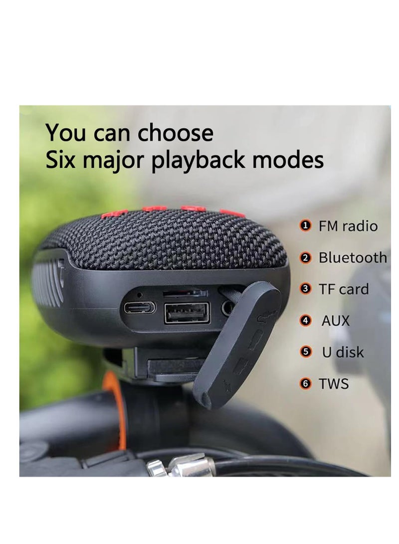 Excefore Compact Music Player, Bluetooth Speaker, Lightweight Portable Speaker, Bike-Mounted Music Device, Memory Card Music Player, Pocket Hiking Music Player, Outdoor Riding Fixed Stand Speaker - Image 3