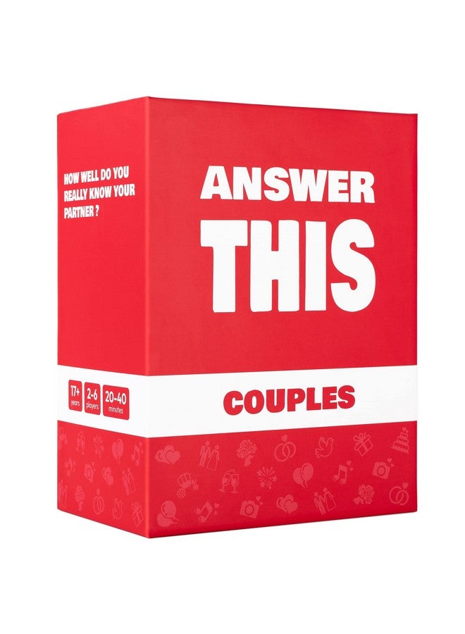 The World Game Answer This - Couples Games - How Well Do You Know Your Partner? - Relationship & Conversation Card Game For Date Night Or A Party - Cool Anniversary & Valentine Gift Idea - Image 1