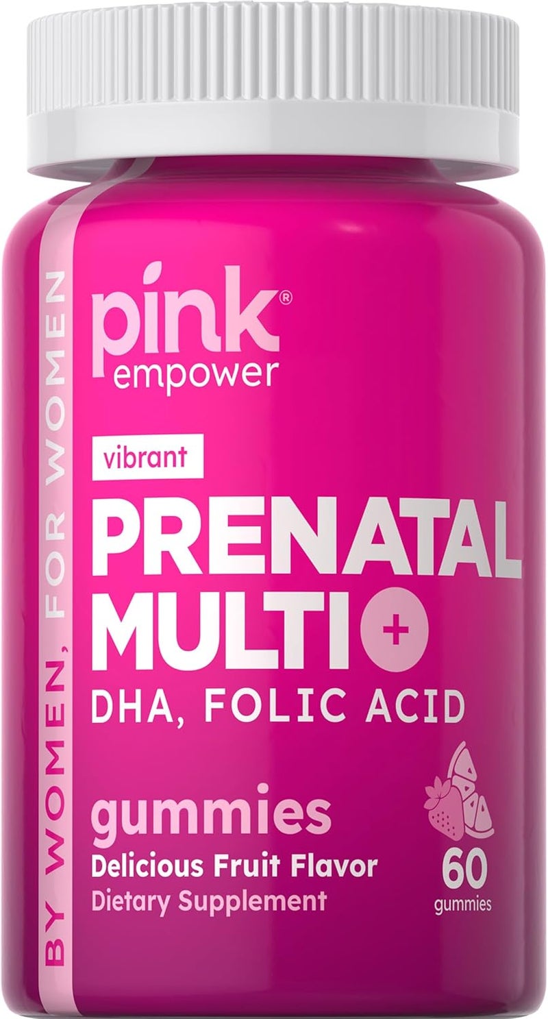 PINK Prenatal Gummies for Women - 60 Count - Image 1