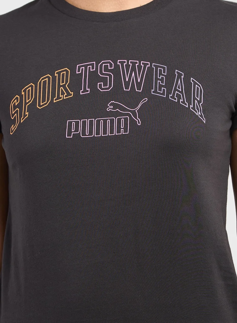 PUMA  Essential Logo Lab T-Shirt for Women | Best Price UAE