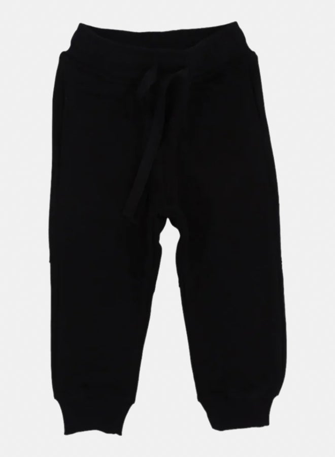 اوركيدز بنطلون رياضي قطن سادة للأطفال – أسود - Image 1