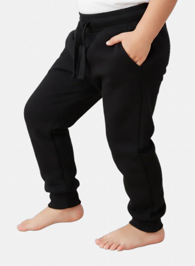 اوركيدز بنطلون رياضي قطن سادة للأطفال – أسود - Image 3