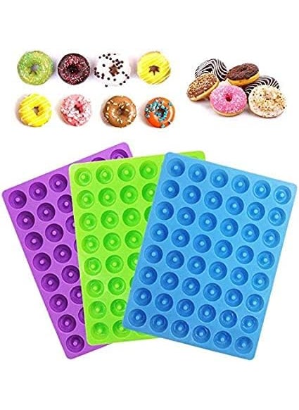 Karp KARP 48 Cavity Silicone Nonstick Ring Gummy Candy Molds for Chocolate Jelly Ice Cube Candy Pralines Caramels Ganache Snacks Baking Candy Cake Decoration(Only 1 Qty)- Color May Vary  - Image 4