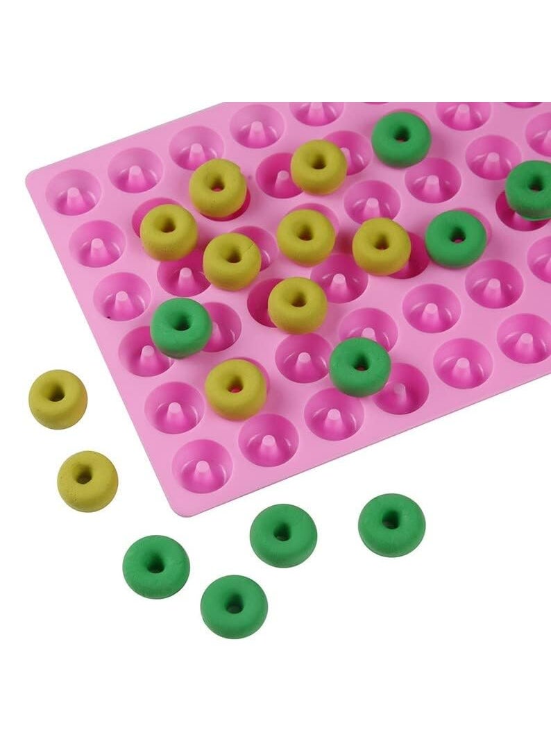 Karp KARP 48 Cavity Silicone Nonstick Ring Gummy Candy Molds for Chocolate Jelly Ice Cube Candy Pralines Caramels Ganache Snacks Baking Candy Cake Decoration(Only 1 Qty)- Color May Vary  - Image 3