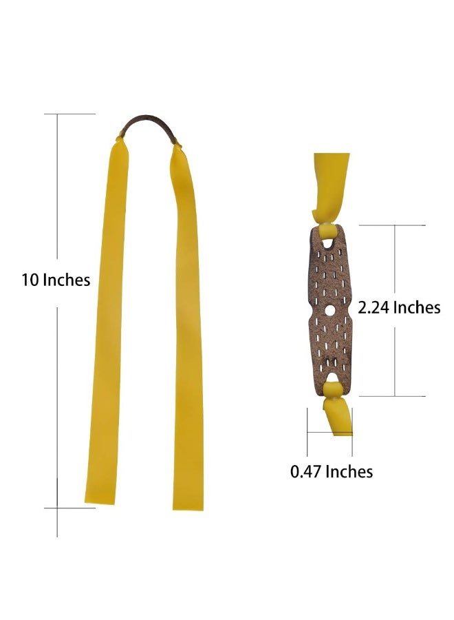 DOUGEI 30pcs 0.75mm Slingshot Rubber Bands Replacement Flat Hunting Catapult Elastic Bungee Outdoor Shooting Game (Orange) - Image 2