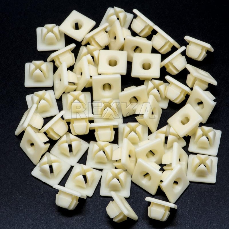 Rexka 50 pcs Nylon License Plate Nuts - Image 2