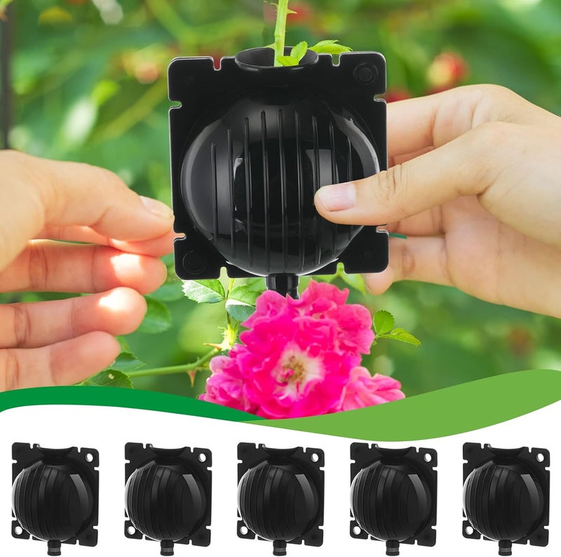 Riakrum 100 Pcs Air Layering Pods Reusable Plant Rooting Device Plant Root Growing Box High Pressure Propagation Ball Grafting Device Botany Root Controller for Tree Plants Asexual Reproduction Small Black  - Image 5