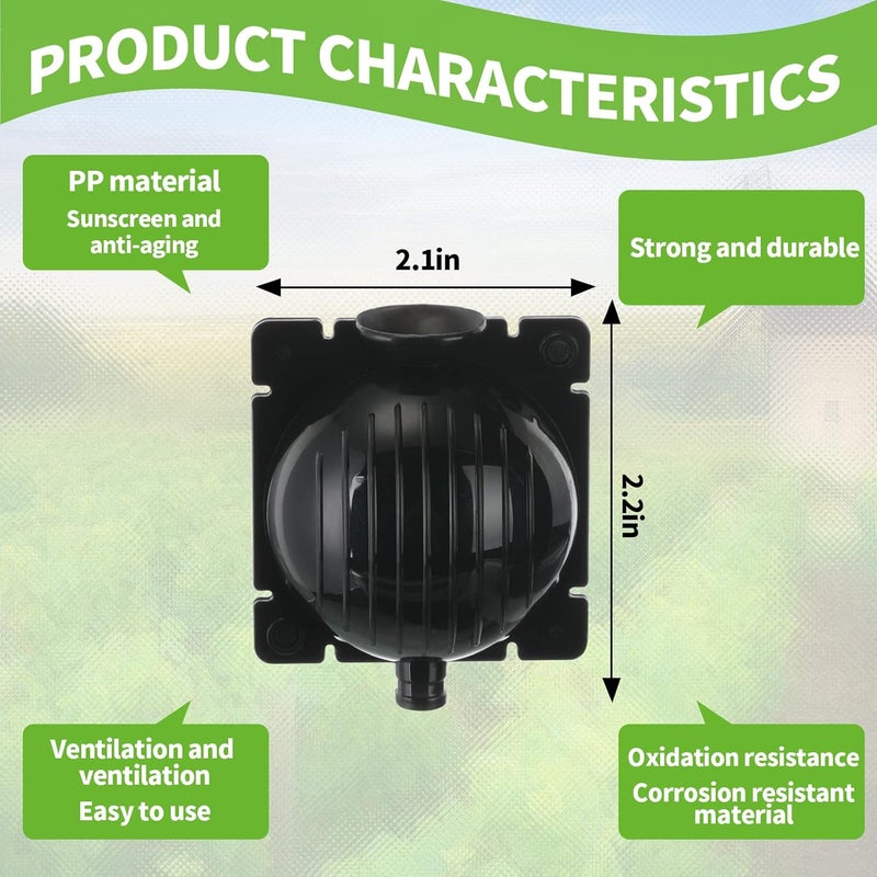 Riakrum 100 Pcs Air Layering Pods Reusable Plant Rooting Device Plant Root Growing Box High Pressure Propagation Ball Grafting Device Botany Root Controller for Tree Plants Asexual Reproduction Small Black  - Image 2