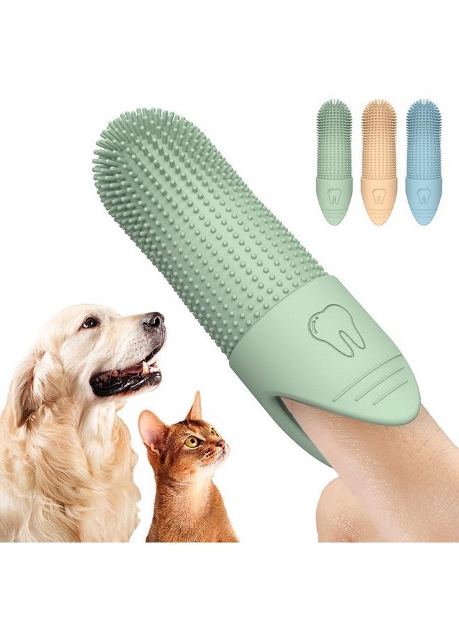 Generic Pet Dental Care Toothbrush, Soft Silicone Dog Tooth Cleaner, Cat Toothbrush, Dog Finger Toothbrush, Dog Teeth Cleaning, Toothbrush for Pets, 3-Pack  - Image 1