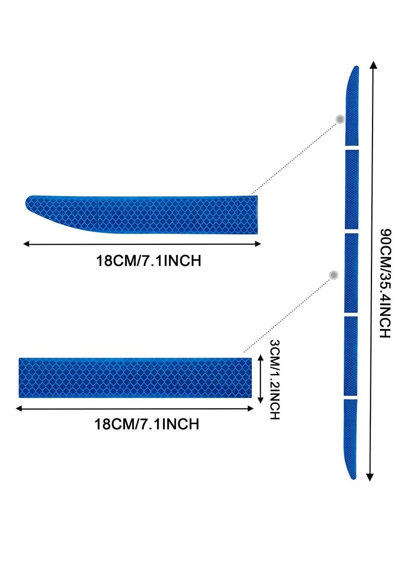 SYOSI Strong Reflective Stripe Stickers High-Intensity Night Visibility Reflective Decal Universal Safety Warning Diamond Grade Waterproof Self Adhesive for Car Trunk 35.2'' (Blue) - Image 5