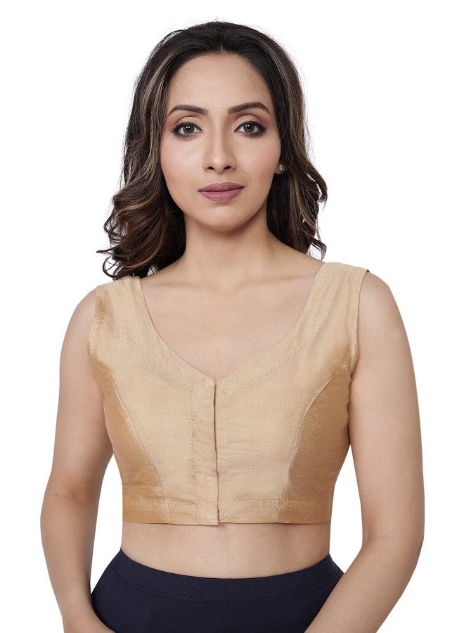Rene RENE Beige Cotton Silk Blouse(D-005506_BEIGE-46) - Image 1