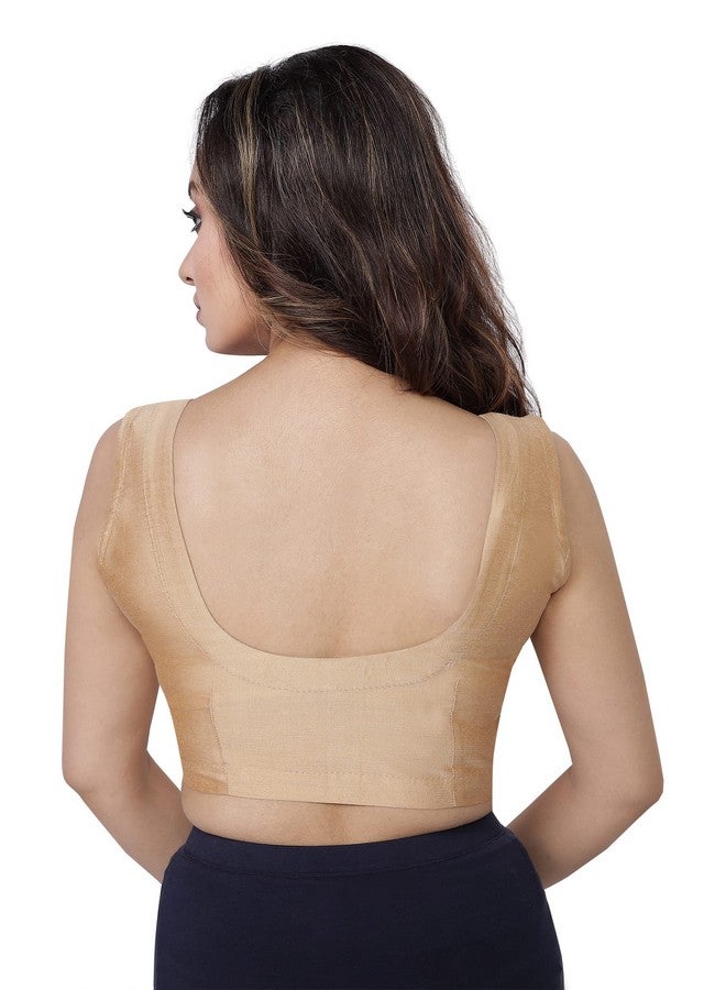 Rene RENE Beige Cotton Silk Blouse(D-005506_BEIGE-46) - Image 3