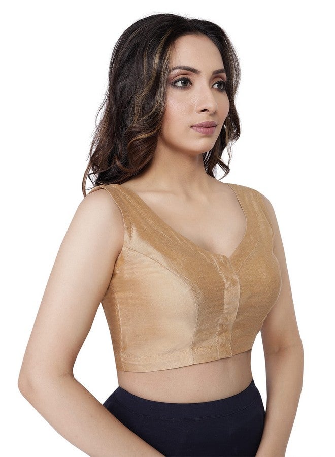 Rene RENE Beige Cotton Silk Blouse(D-005506_BEIGE-46) - Image 2