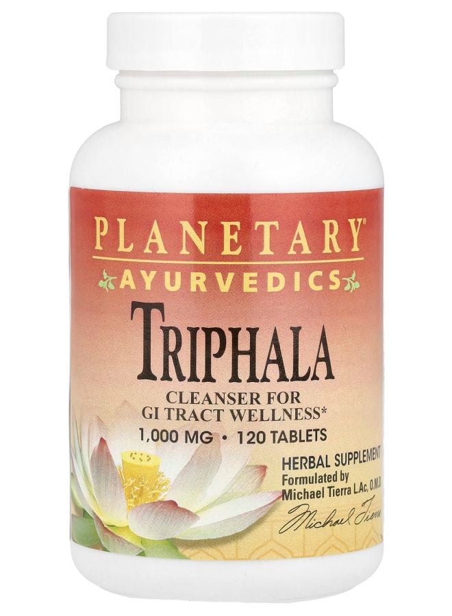Ayurvedics Triphala 2000 mg 120 Tablets (1000 mg Per Tablet)