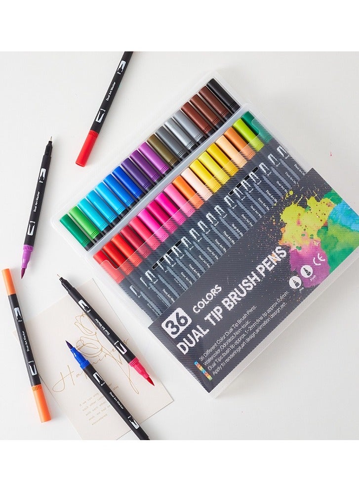 Manhua 36 Color Watercolor Pen Set Double Headed Washable Watercolor Pen - Image 5