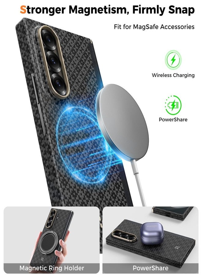 BENKS for Samsung Galaxy Z Fold 7 Case with Screen Protector, MagSafe-Compatible Kevlar Case, Hinge Protection Shockproof Magnetic Phone Case for Z Fold 7, ArmorGrid ArmorAir Grand Combo - Image 5