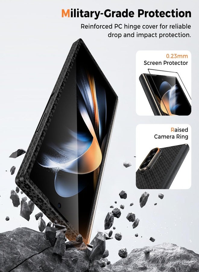 BENKS for Samsung Galaxy Z Fold 7 Case with Screen Protector, MagSafe-Compatible Kevlar Case, Hinge Protection Shockproof Magnetic Phone Case for Z Fold 7, ArmorGrid ArmorAir Grand Combo - Image 3