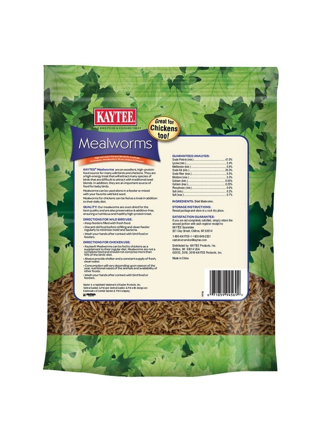 Kaytee Wild Bird Food Mealworms For Bluebirds, Wrens, Robins, Chickadees, Woodpeckers, Cardinals & Chickens, 17.6 Ounce - Image 2