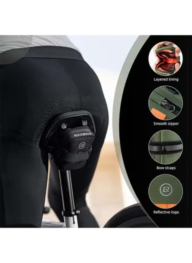 روكبروز حقيبة سرج الدراجة ROCKBROS - حقيبة صغيرة وخفيفة الوزن وقابلة للحمل أسفل المقعد للدراجات الهوائية - Image 2