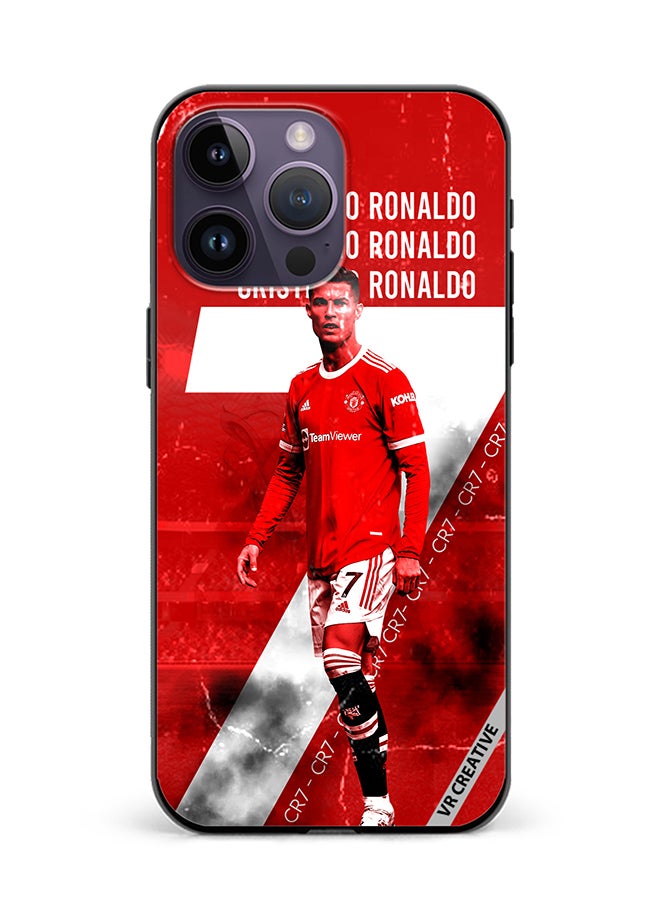 VR CREATIVE Protective Case Cover For Apple iPhone 15 Pro Cr7 Design Multicolour - Image 1