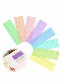Y&D Guided Reading Strips, 8 Pcs Dyslexia Overlay Ruler, Coloured Overlays Ruler Highlight Strips Tracking Rulers for Dyslexia, ADHD and to Reduce Visual Stress  - Image 1