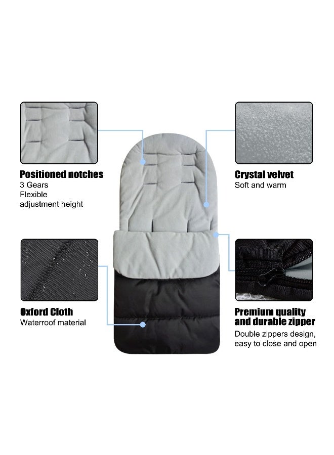Universal Baby Sleeping Bag for Pushchair and Stroller, Winter Warm Cozy Footmuffs, Extra Long Design for Baby and Toddler, Ideal for Outdoor Use - Image 4
