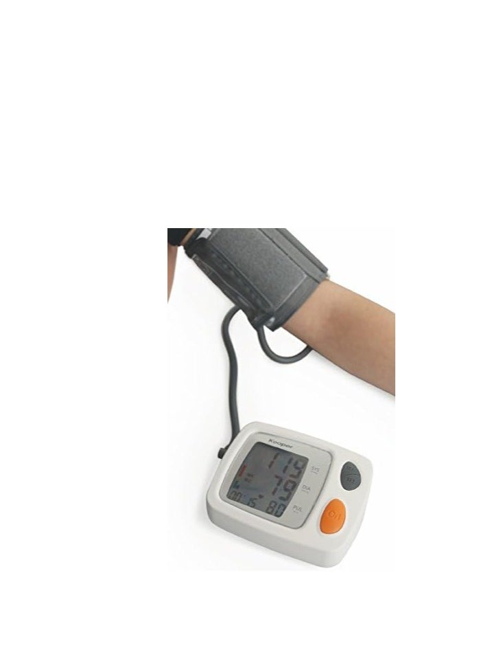 Generic - Automatic blood pressure monitor, with speaking voice, smart measurement, internal lithium battery, 2 users memory, irregular heartbeat detection, large LCD display - Image 1