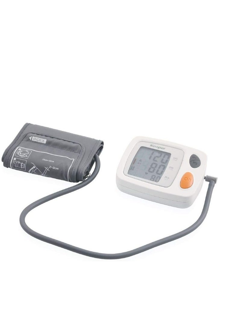 Generic - Automatic blood pressure monitor, with speaking voice, smart measurement, internal lithium battery, 2 users memory, irregular heartbeat detection, large LCD display - Image 1