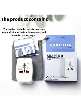 Universal Travel Adapter, International Adapter, Global All-in-One Universal Plug Adapter, Adapter Plug for Australia,European UK US AU Ireland AU - view 5